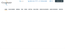 Tablet Screenshot of cryopraxis.com.br